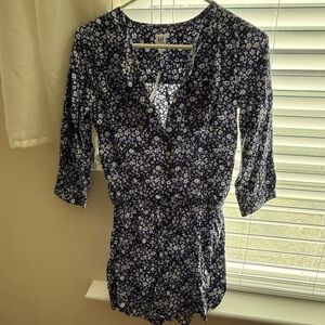 GAP Kids Navy Floral Romper